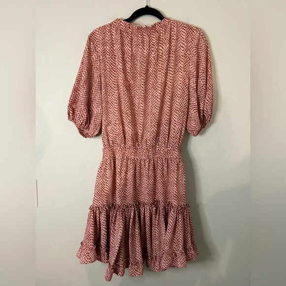 Buddy Love Ray Red Patterned Mini Dress - Picture 6 of 7